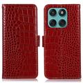 Husă Piele Portofel cu RFID Motorola Edge 60 Fusion - Crocodile