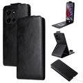 Husă Flip Vertical Motorola Edge 60 Fusion - Slot Card - Negru