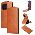 Husă Flip Vertical Motorola Edge 60 Fusion - Slot Card - Maro