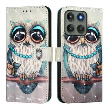 Husă Portofel Motorola Edge 60 Pro - Wonder - Bufniţă