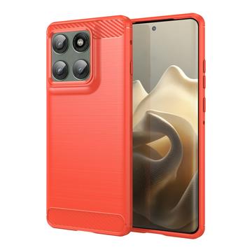 Husă TPU Brushed Motorola Edge 60 Pro/Edge (2025) - Fibră de Carbon