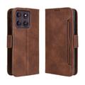 Husă portofel pentru card Motorola Edge 60 Pro - maro