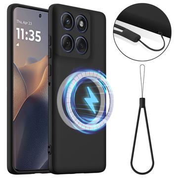 Husă Silicon Liquid Motorola Edge 60 Pro - Compatibila MagSafe