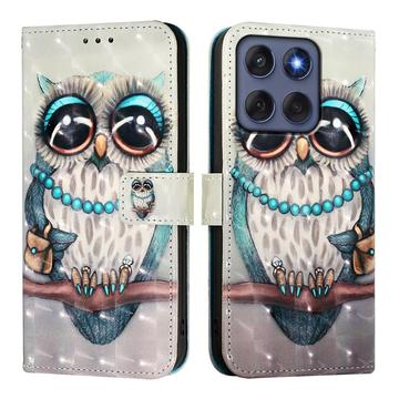 Husă Portofel Motorola Edge 60/60 Fusion - Wonder - Bufniţă