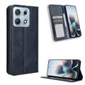 Husă Portofel Cu Închidere Motorola Edge 70 Max - Retro - Albastru