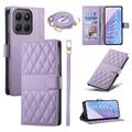 Motorola Edge 70 Pro Husă portofel matlasata de lux - Violet