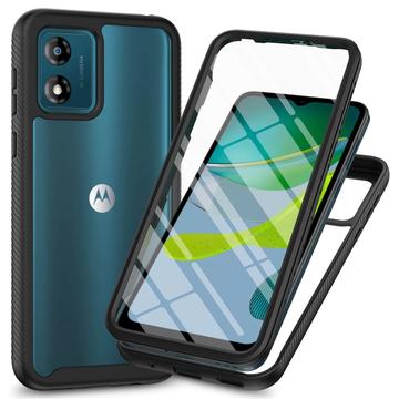 Husă Motorola Moto E13 - 360 Protection - Negru / Clar