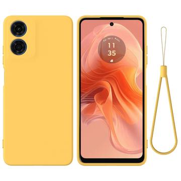 Husă Silicon Motorola Moto E14 - Liquid - Galben