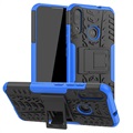 Husă Hibrid cu Stand Motorola Moto E6 Plus - Negru / Albastru