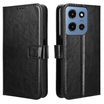 Husă Portofel cu Închidere Magnetică Motorola Moto G (2025) - negru