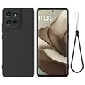 Husă din silicon lichid Motorola Moto G 2026/G Play 2026 cu curea de mana
