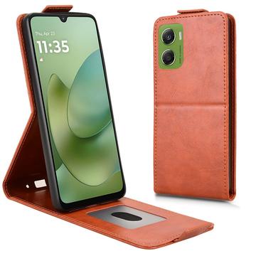 Husă verticală cu rabat și suport Motorola Moto G06/G06 Power
