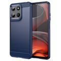 Husă TPU Brushed Motorola Moto G15 - Fibră de Carbon