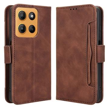 Husă Portofel Motorola Moto G15/G15 Power - Cardholder - Maro