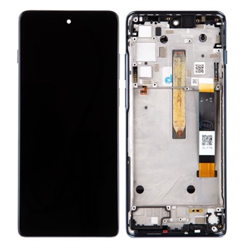 Carcasă Față Și Display LCD 5D68C20078 Motorola Moto G200 5G - Albastru