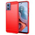 Husă TPU Brushed Motorola Moto G34 - Fibră de Carbon