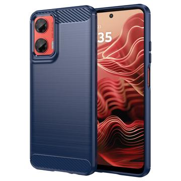 Husă TPU Brushed Motorola Moto G35 - Fibră de Carbon