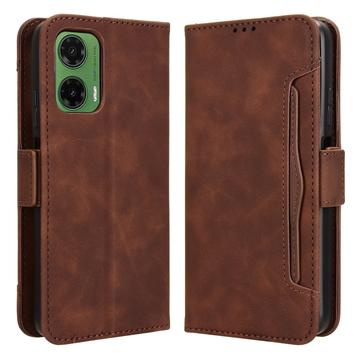Husă portofel pentru card Motorola Moto G35 - maro