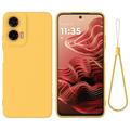 Husă Silicon Motorola Moto G35 - Liquid - Galben