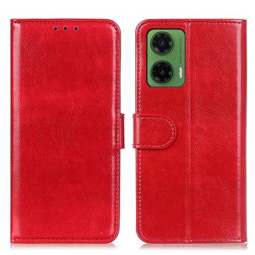 Husă Portofel cu Închidere Magnetică Motorola Moto G35 - Roșu