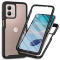 Husă Motorola Moto G53 - 360 Protection - Negru / Clar