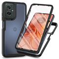 Husă Motorola Moto G55 - 360 Protection - Negru / Clar