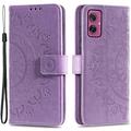 Husă Portofel Motorola Moto G55 - Mandala - Violet