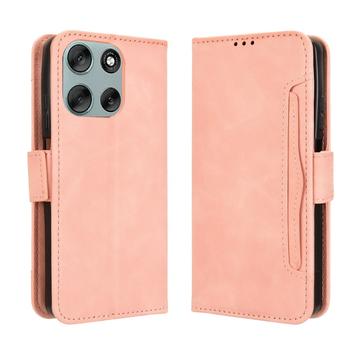 Husă portofel pentru card Motorola Moto G56 - Roz