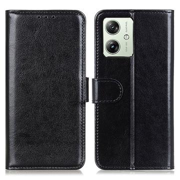 Husă Portofel cu Închidere Magnetică Motorola Moto G64 - negru
