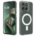 Husă Hibrid Motorola Moto G77 Power - Compatibila MagSafe - Transparent