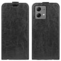 Husă Flip Vertical Motorola Moto G84 - Slot Card - Negru
