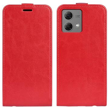 Husă Flip Vertical Motorola Moto G84 - Slot Card - Roșu