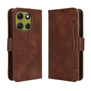 Husă portofel pentru card Motorola Moto G86 - maro
