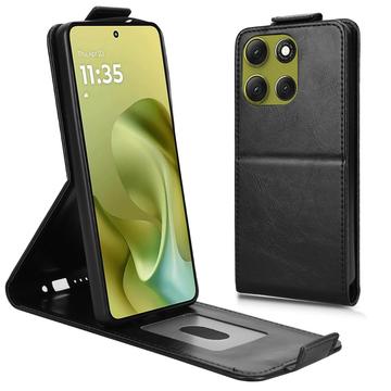 Husă verticală cu rabat și suport Motorola Moto G86