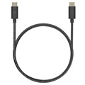 Cablu Motorola Premium USB-C la USB-C SJCX0CCB15 - 1.5m - Negru / Gri