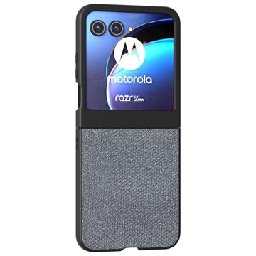 Husă hibridă Motorola Razr 50 Textura Strasuri - gri