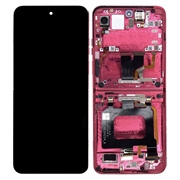 Carcasă Față Și Display LCD Motorola Razr 50 Ultra - Roz Intens