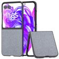 Husă hibridă Motorola Razr 50 Ultra Textura Strasuri - Gri