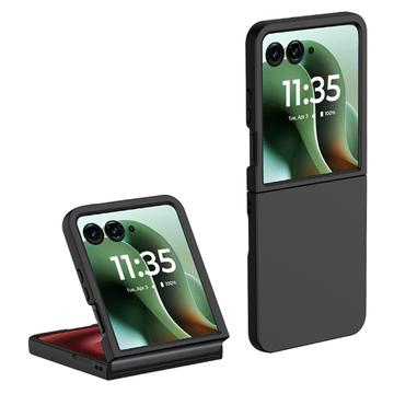 Husă Plastic Cauciucat Motorola Razr 60 Ultra - Negru