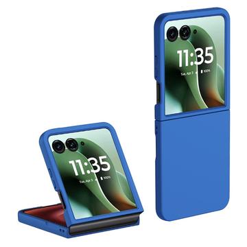 Husă Plastic Cauciucat Motorola Razr 60 Ultra - Albastru