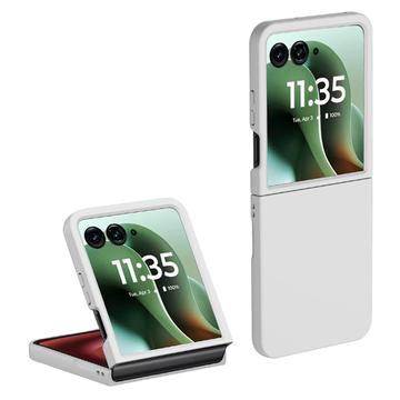 Husă Plastic Cauciucat Motorola Razr 60 Ultra - Alb