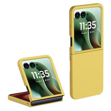 Husă Plastic Cauciucat Motorola Razr 60 Ultra - Galben
