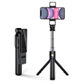 Selfie Stick și Stand Trepied Multifuncțional K22-D - Negru