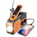 Multifuncțional Solar Solar Hand Crank Emergency Radio w. SOS, Power Bank, Lanternă HY-068