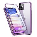 Husă Magnetică cu Geam Sticlă Temperată iPhone 11 - Violet