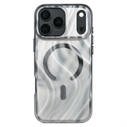 Husă hibridă magnetică iPhone 18 Pro/17 Pro cu efect strălucitor Mutural - Negru