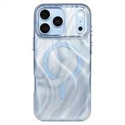 Husă hibridă magnetică iPhone 18 Pro/17 Pro cu efect strălucitor Mutural - Albastru