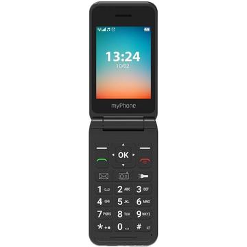 Telefon senior MyPhone Flip LTE cu conectivitate 4G - albastru / negru