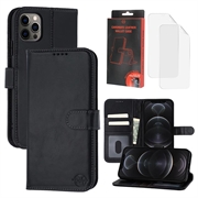 Husă de portofel din piele MyTPhone CardMate pentru iPhone 12/12 Pro