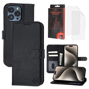 Husă de portofel din piele MyTPhone CardMate pentru iPhone 15 Pro Max